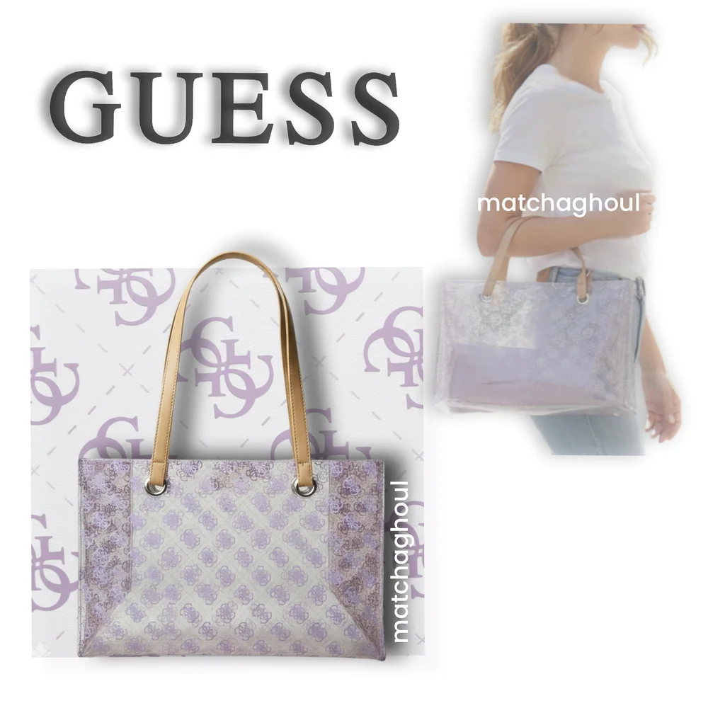 Y2K Vintage Clear Tote - Picture 1 of 7